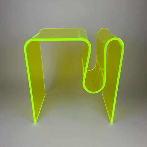 neon green acrylic coffee table 2