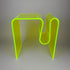 neon green acrylic coffee table 2