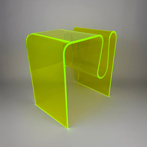 neon green acrylic coffee table 3