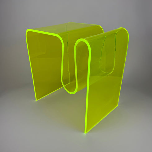 neon green acrylic coffee table 4