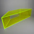 neon green acrylic corner shelf 1