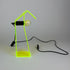 neon green acrylic table lamp 1
