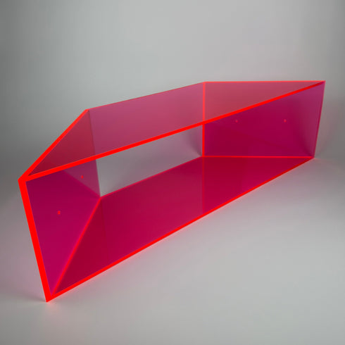 neon pink acrylic corner shelf 2