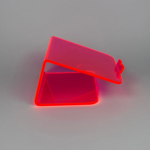 neon pink acrylic laptop stand 2