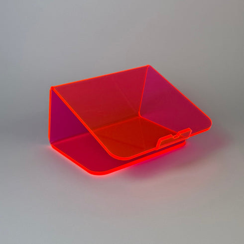 neon pink acrylic laptop stand 4