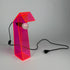 neon pink acrylic table lamp 2